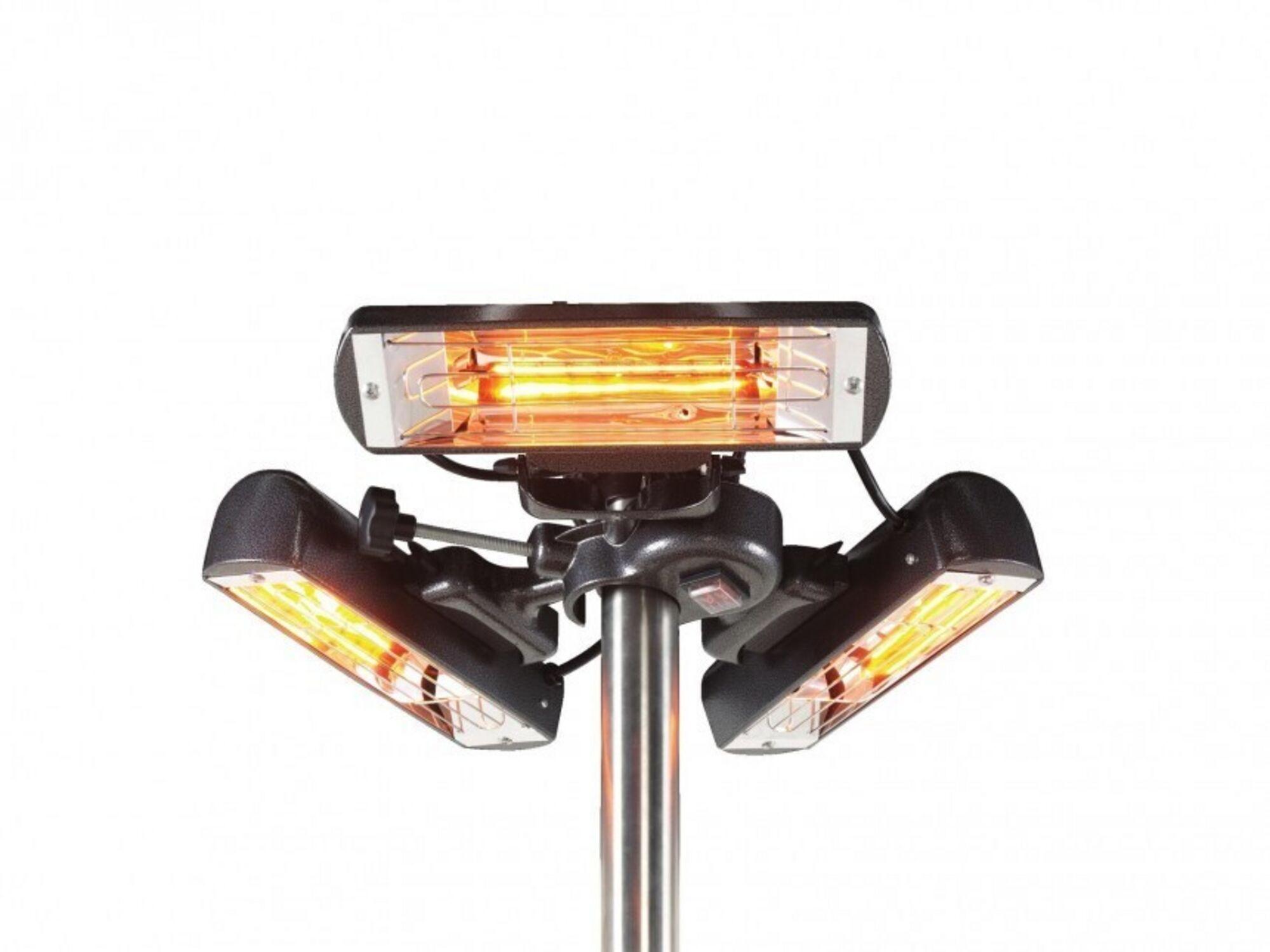Sunbeam 2400 - Estufa eléctrica para sombrillas y carpas - Lampara halogenas de tubo dorado
